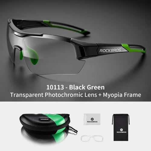 ROCKBROS Photochromic Cycling Glasses Bicycle Outdoor Sports