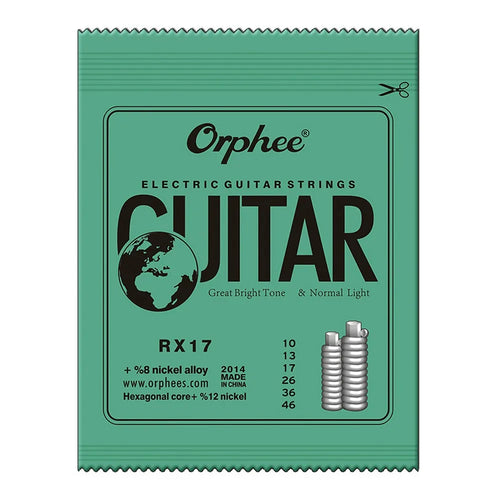 Orphee Electric Guitar Strings Set RX Series Hexagonal Carbon Steel 6