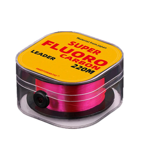 REDTOMATO Fishing Line Fluorocarbon Coated 220M Clear Carbon Fiber