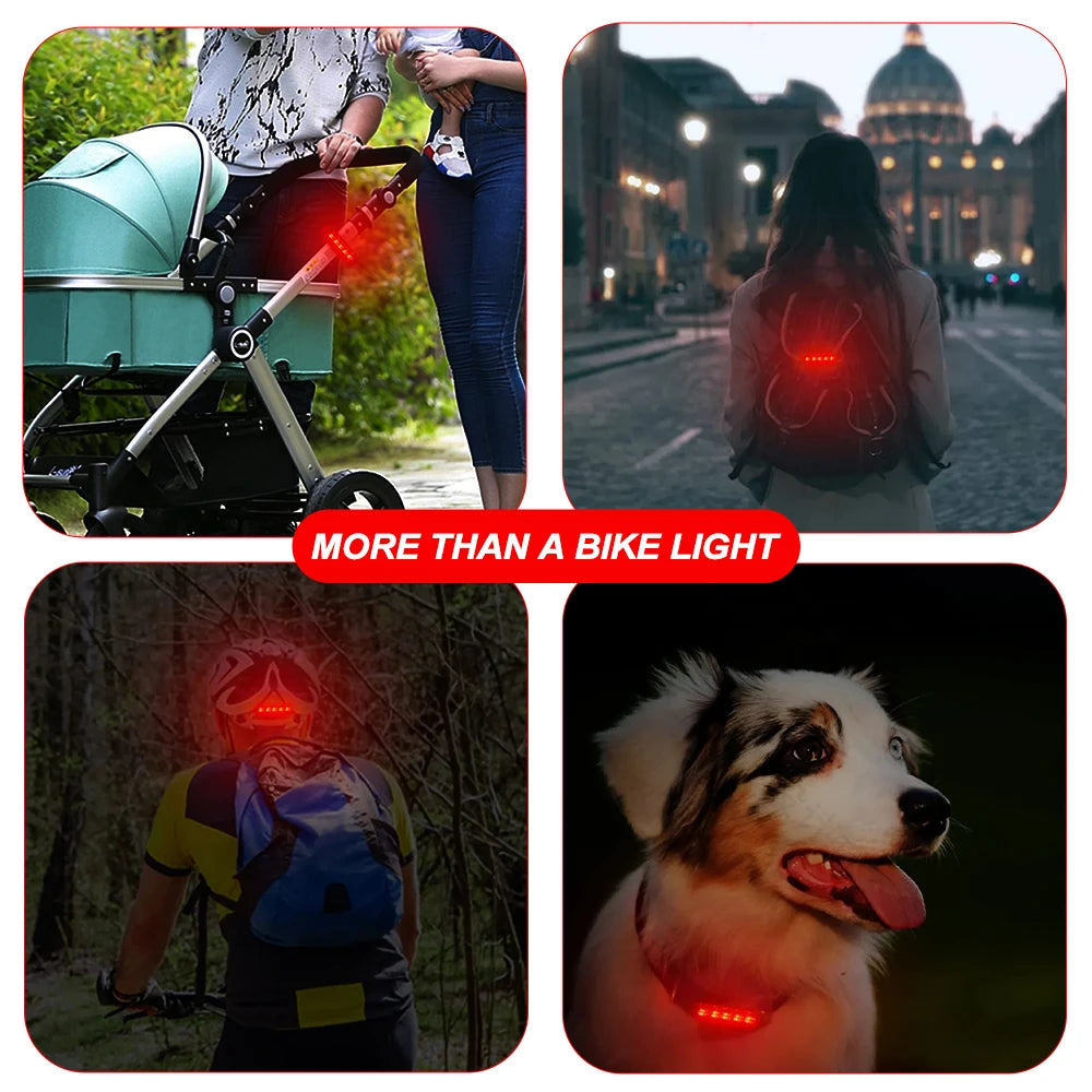Rear Bike Tail Light USB Rechargeable Ultra Bright Taillights Fit On
