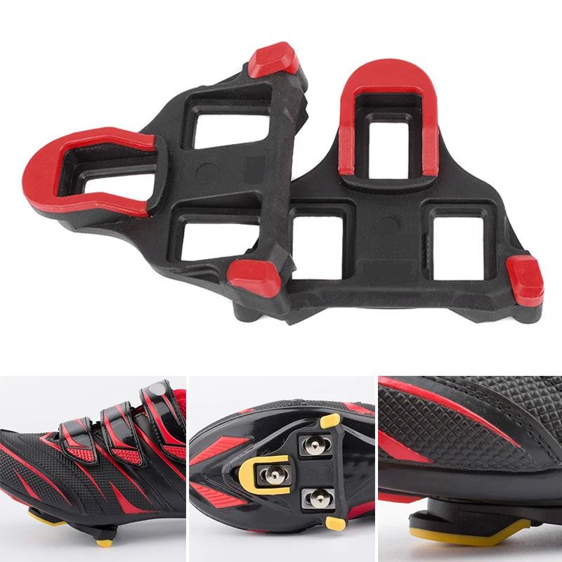 Bike Cleats Self-locking Cycling Pedals Cleat Set Lightweight Platform