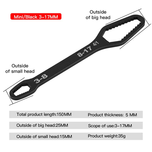 8-22mm Universal Torx Wrench Self-tightening Adjustable Glasses Wrench