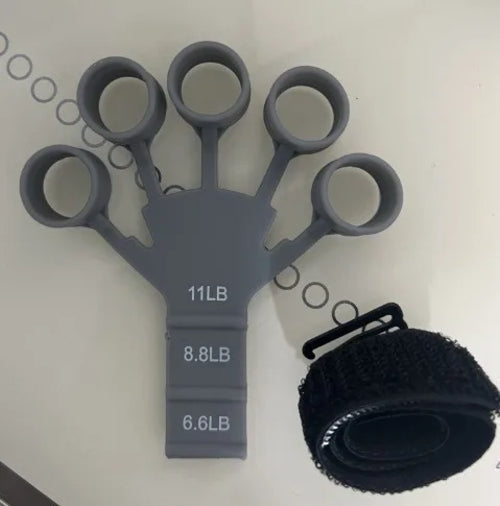 Silicone 5-finger finger trainer, wrist tension device, shooting