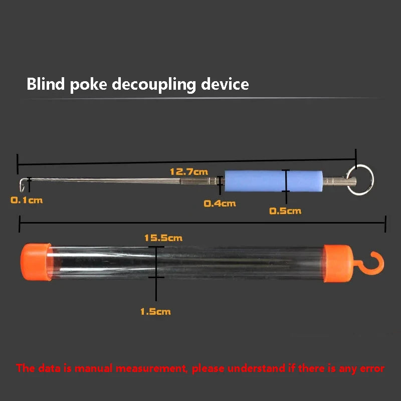 Blind Poke Disconnector Fish Disconnector Silicone Handle Deep Throat