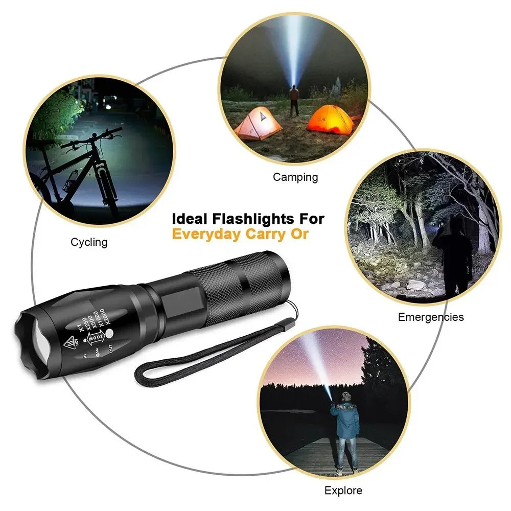 Outdoor handheld Flashlight Small Strong Light Portable Outdoor