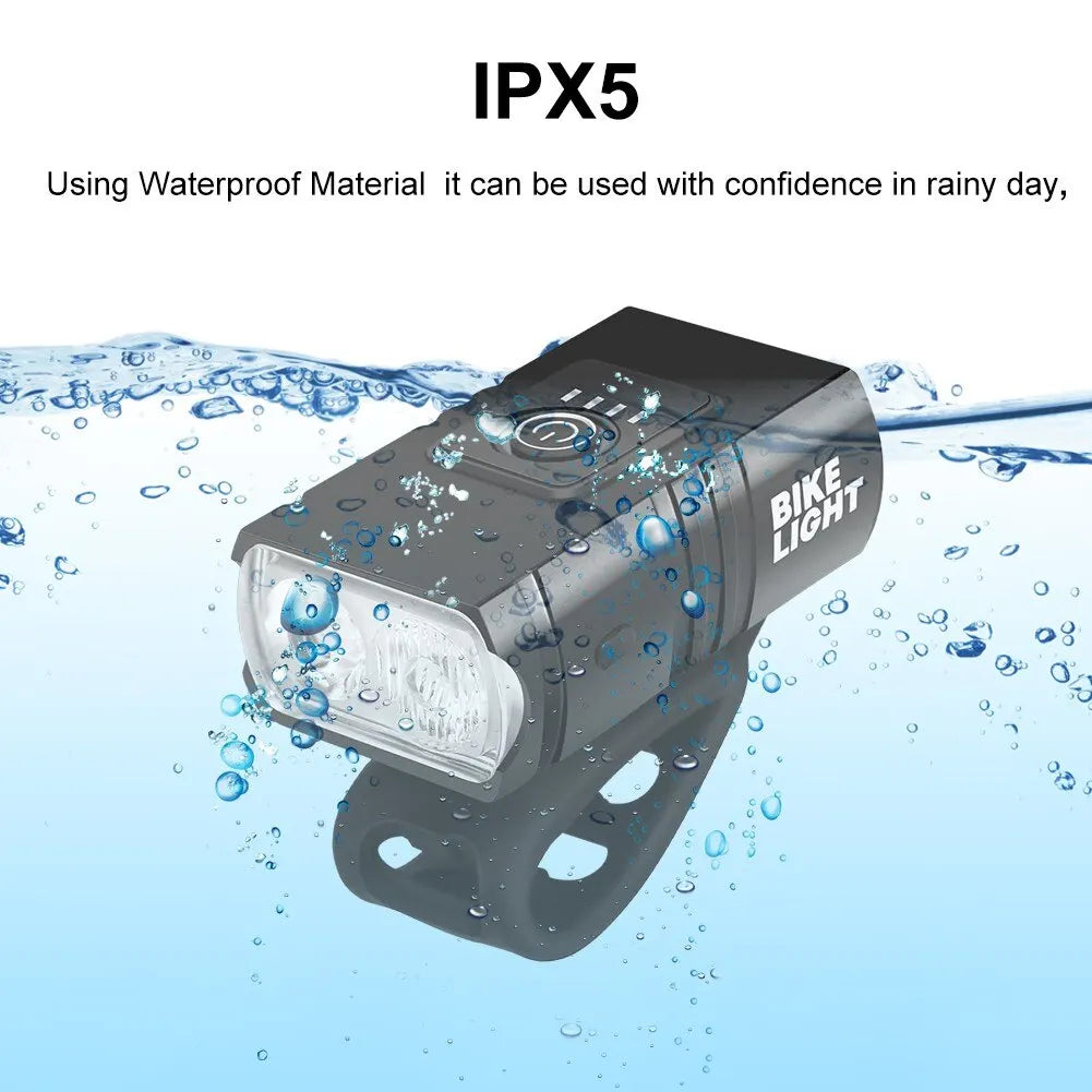 2T6 LED Bicycle Front Light 1000LM Aluminum Alloy Bike Light Headlight