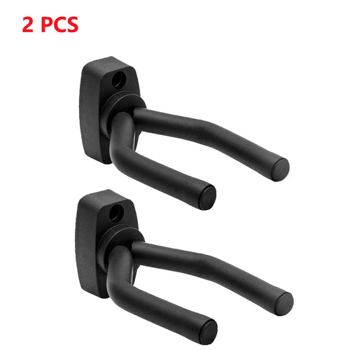 1 to 10 guitar wall mounted, black hooks in all sizes, bass, mandolin,