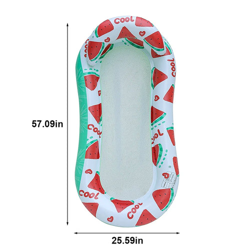 Rooxin Inflatable Water Hammock Floats Bed Swim Ring Tube Swimming