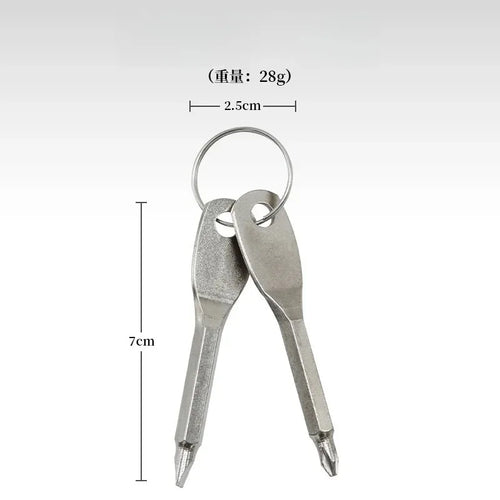EDC Portable Screwdriver - Multifunctional Tool with Flat & Cross Tips