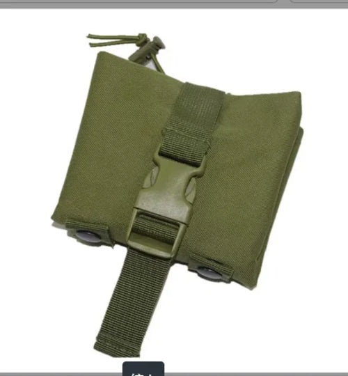Molle Folding Dump Drop Magazine Pouch Airsoft Qutdoor Hiking Hunting