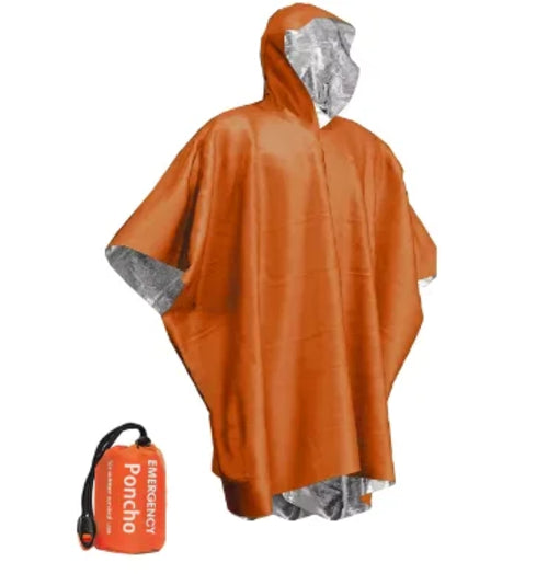 Emergency Raincoat Poncho Waterproof Rainwear Blanket Survival Camping