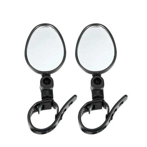 2PCS Bicycle Rearview Mirror 360 Degree Adjustable Rotatable Universal