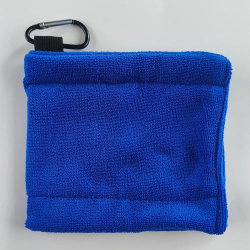 PGM Square Microfiber Golf Ball Cleaning Towel with Carabiner Hook