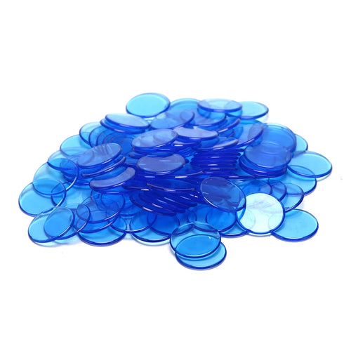100pcs 19mm Poker Chips Count Bingo Chips Bingo Game Cards Plastic for