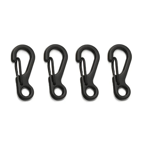 4/10Pcs Carabiner D-Ring Key Chain Spring Clips Mini Aluminium Alloy