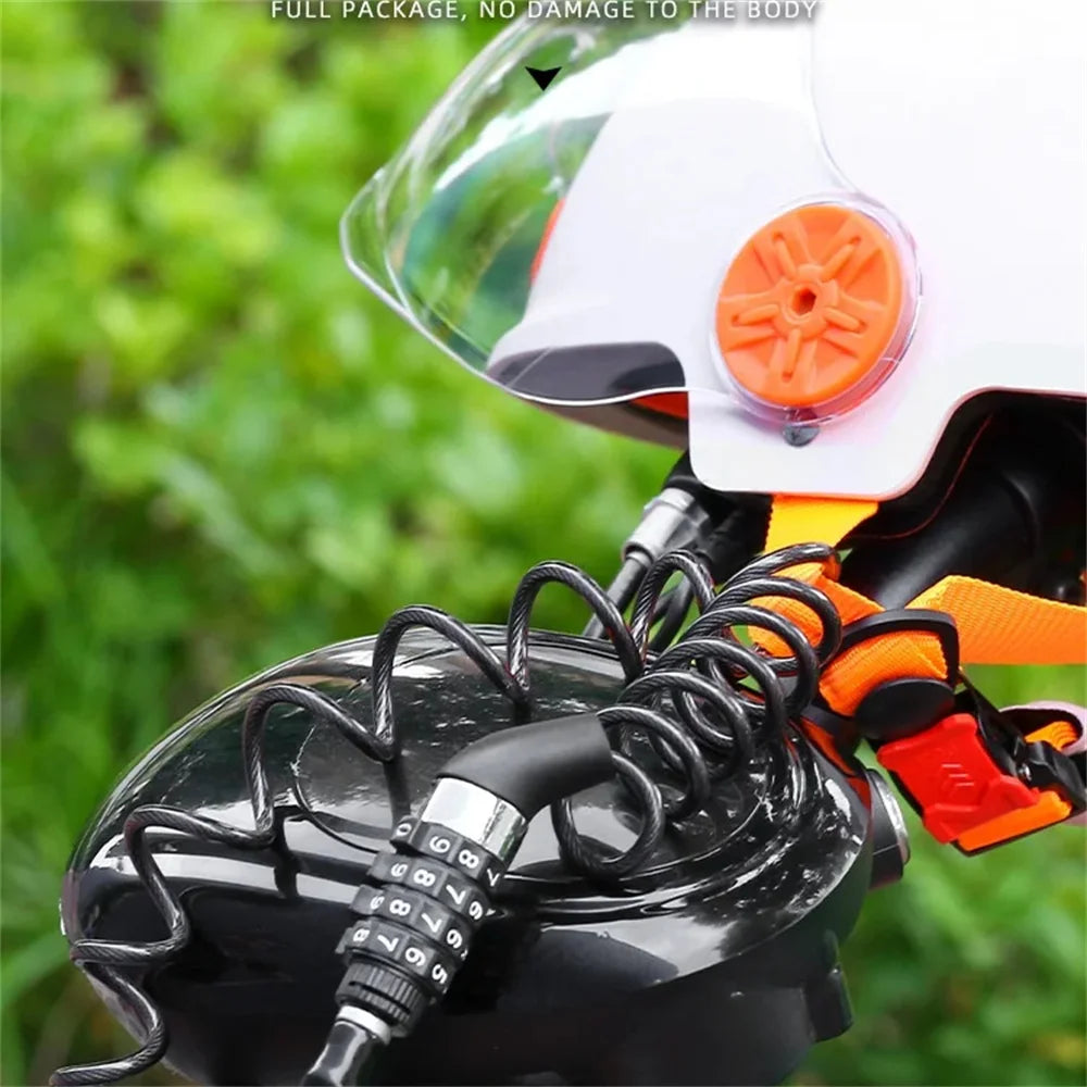 Bicycle Lock Steel Wire Chain Lock Mountain Bike Motorcycle Anti-theft