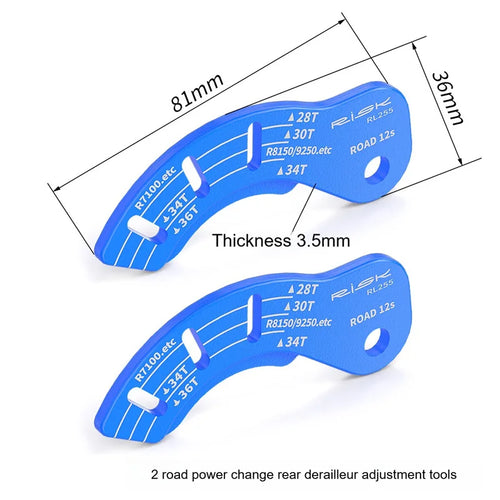 RISK 12T Electric Rear Derailleur Adjuster Adjustment Gauge Guide Tool