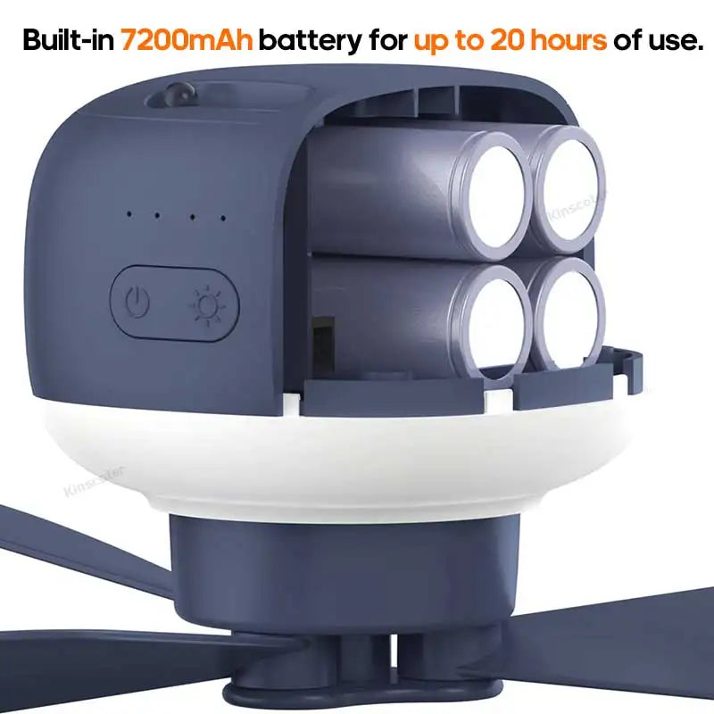 Outdoor Camping Fan, Tent Canopy Ceiling Fan, Multifunctional