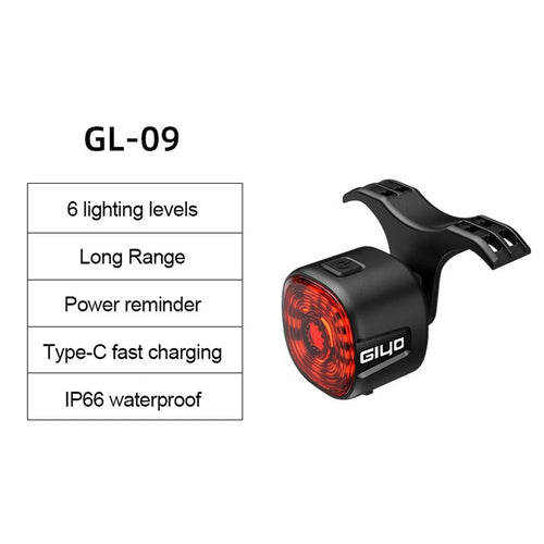 Bicycle Smart Brake Rear Light Auto on/Off Stop Signal Brake MTB Road