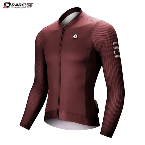DAREVIE Man Cycling Jersey 2024 Summer Breathable Long Sleeve Men's