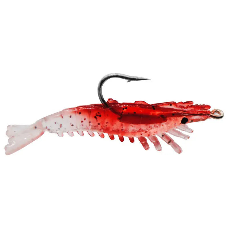 ANFS 4pcs/Bag 6cm 3g Luminous Simulation Shrimp Soft Bait Artificial