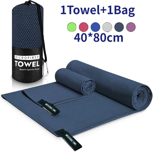 Quick-Drying Sports Towel 40x80CM Blue Grey Green Orange Swimming Gym