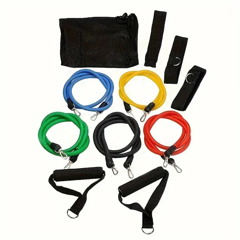 11 Piece Set Of Muscle Training Straps, Multifunctional Fitness
