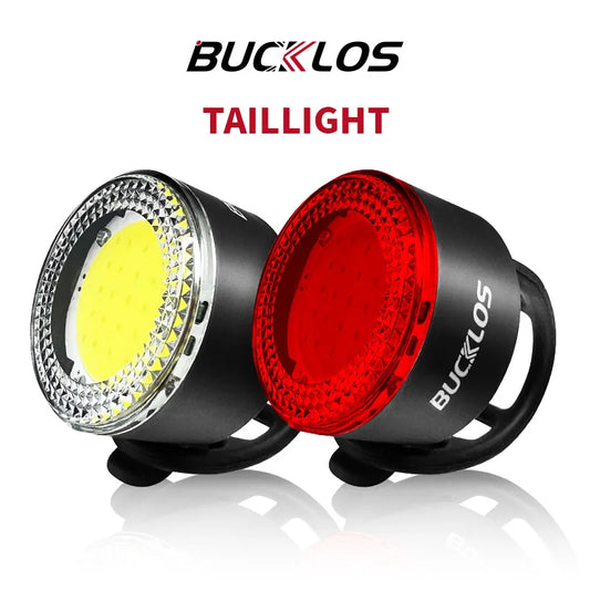 BUCKLOS Cycling Lights COB Bicycle Headlight Taillight LED Bike Front