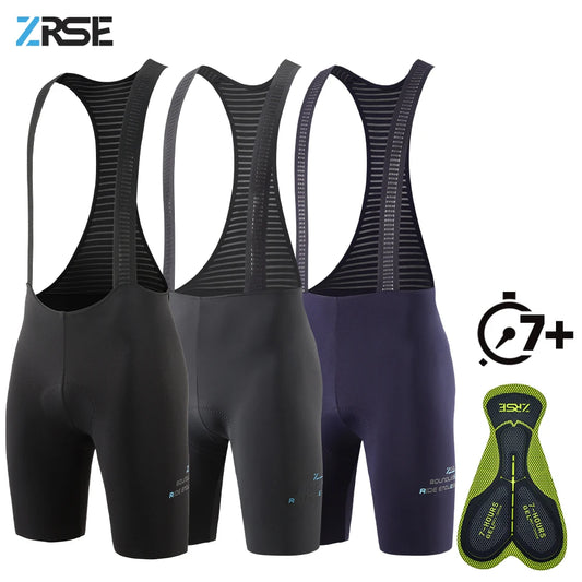 Men's Cycling Bib Shorts Seamless Outdoor Wear Bike Ride 7 Hours