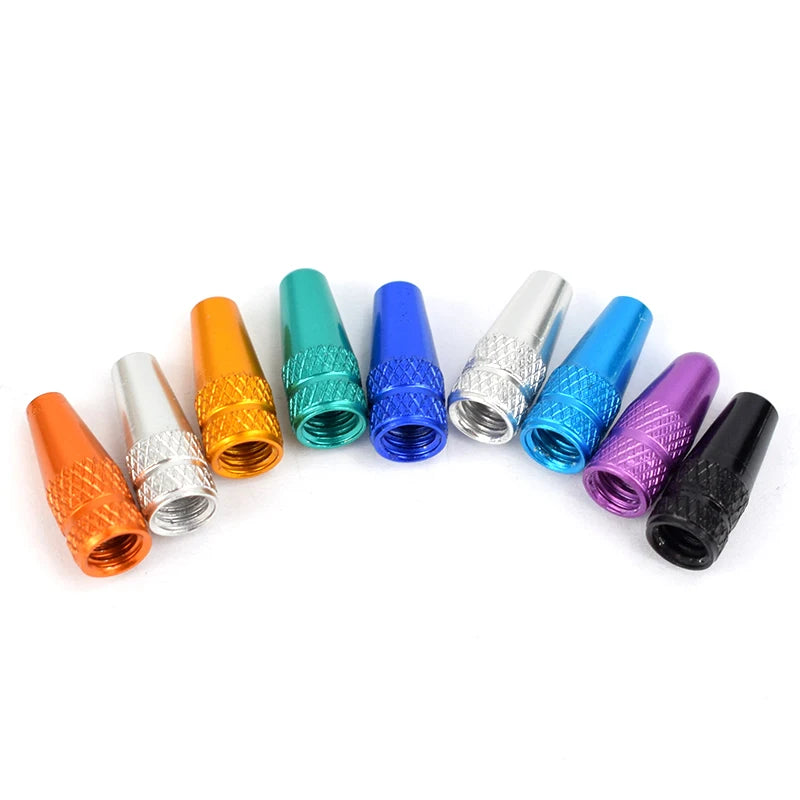 4/8pcs Aluminum Alloy Bicycle Tire FV Valve Cap MTB Road Bike Covered