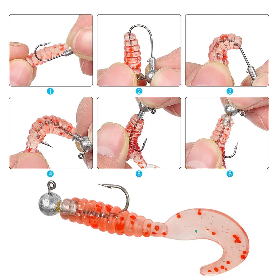 JYJ 1g 2g 3g 4g 5g 10g 20g 22g 25g 28g crank Jig head hook fishing