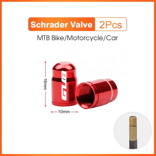 2pcs GUB Aluminum CNC Bicycle Tire Valve Cap MTB Road Bike Tube Tyre