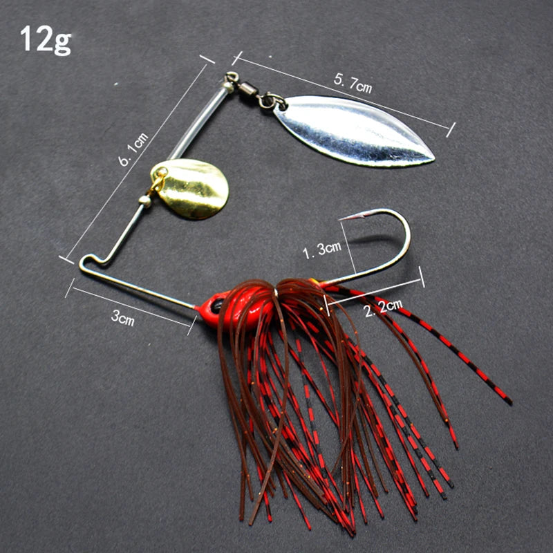 1pcs Fishing Lure 12/17g Wobblers Lures Spinners Spoon Bait For Pike
