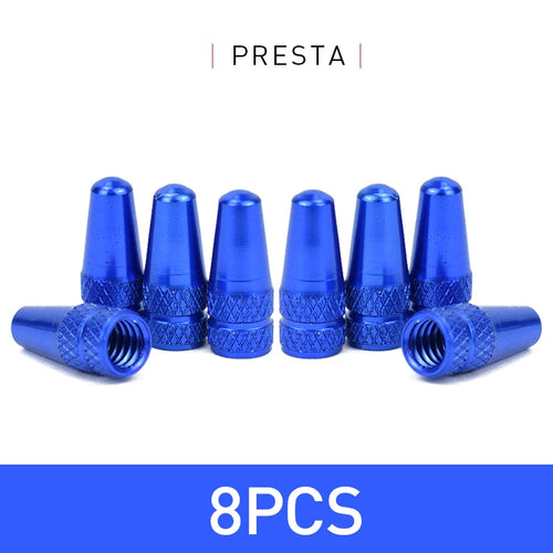 4/8pcs Aluminum Alloy Bicycle Tire FV Valve Cap MTB Road Bike Covered