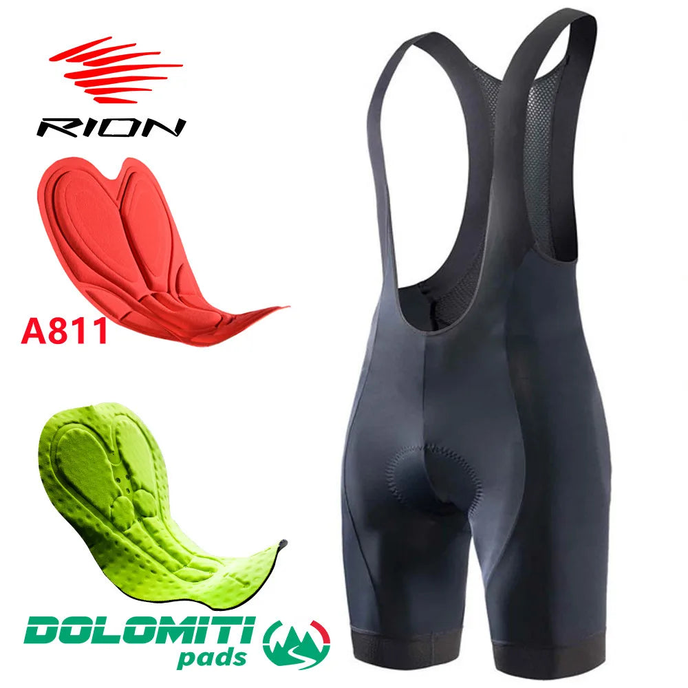 RION High Quality Classic Men Cycling Bib Shorts Bicycle Culotte
