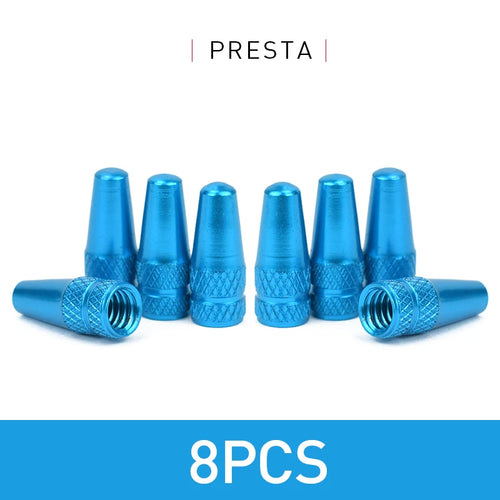 4/8pcs Aluminum Alloy Bicycle Tire FV Valve Cap MTB Road Bike Covered