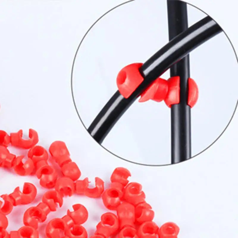 10Pcs/Set S Buckle Bike Brake Derailleur Shift Clips Buckle Cable Line