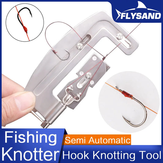 FLYSAND High Quality Semi Automatic Fishing Hooks Line Tier Machine