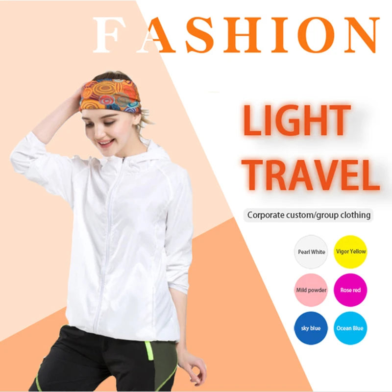 Men Women Hiking Jacket Waterproof Quick Dry Camping Hunting Clothes