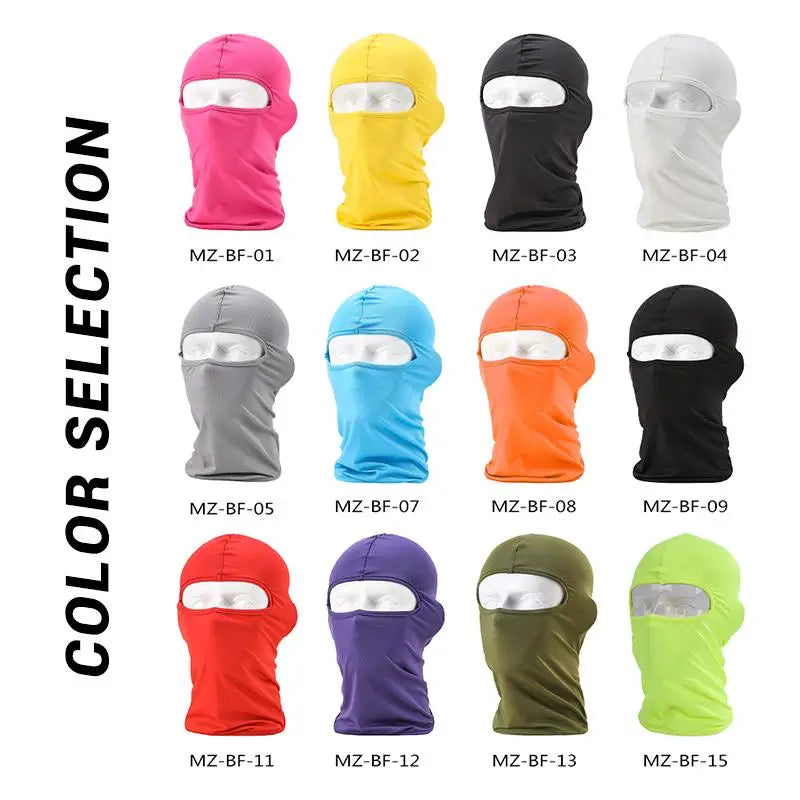 Black Motorcycle Face Mask Moto Balaclava Winter Mask Face Shield