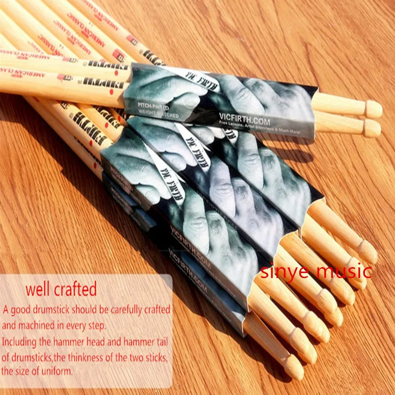 Original Professional Drum Sticks 5A Hickory Walnut Wood 5A 5B