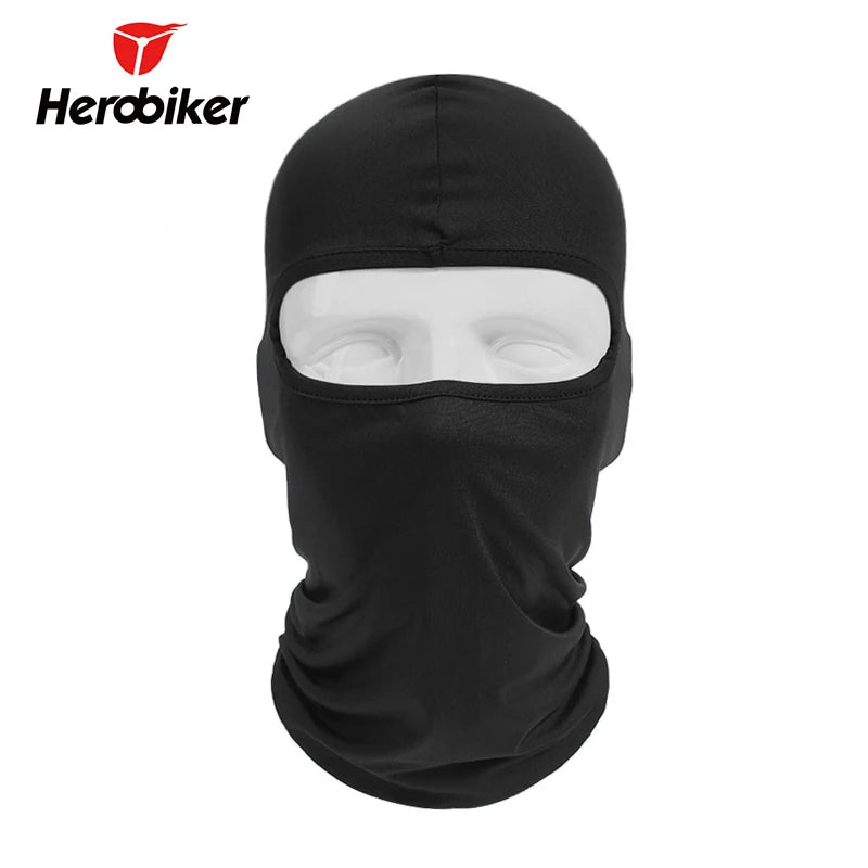 Black Motorcycle Face Mask Moto Balaclava Winter Mask Face Shield