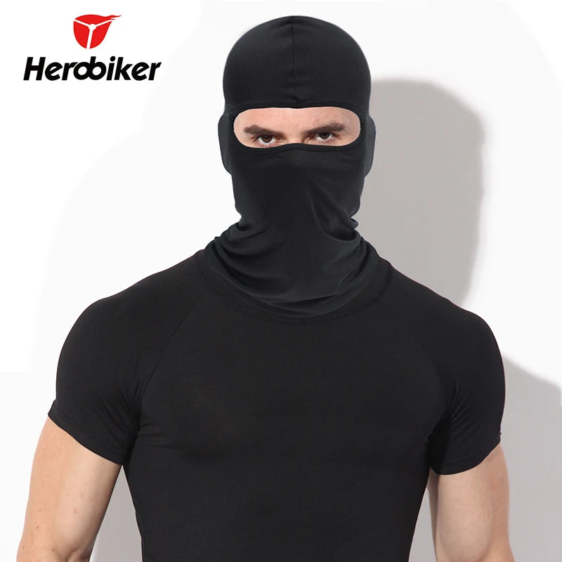 Black Motorcycle Face Mask Moto Balaclava Winter Mask Face Shield