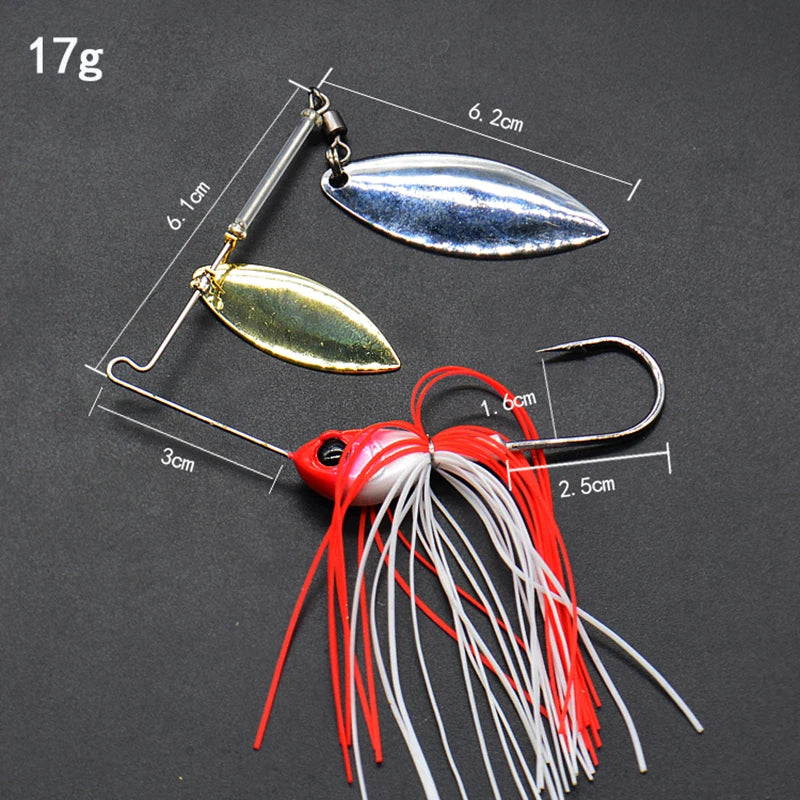1pcs Fishing Lure 12/17g Wobblers Lures Spinners Spoon Bait For Pike
