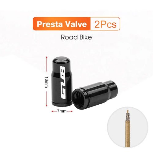 2pcs GUB Aluminum CNC Bicycle Tire Valve Cap MTB Road Bike Tube Tyre