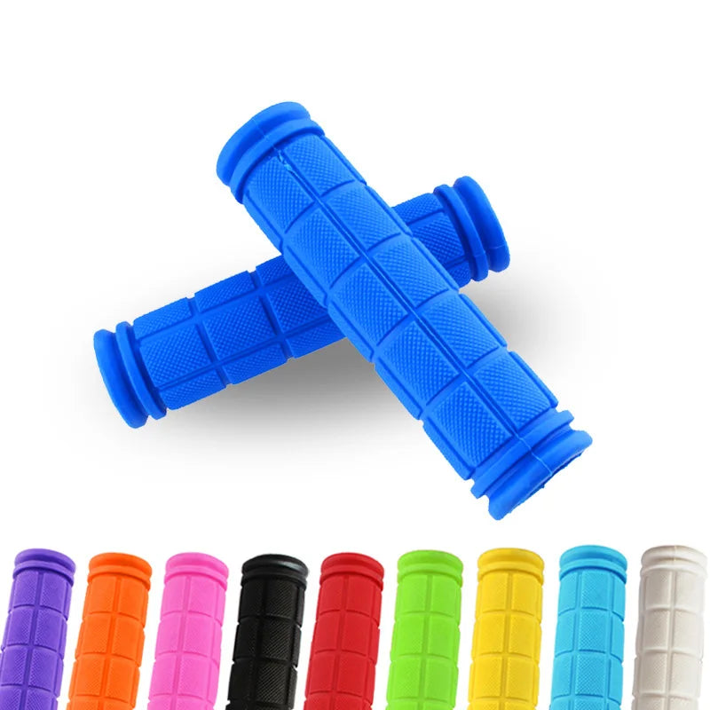 1Pair Bicycle Handlebar Grips Anti-skid Bike Handle Bar Grips Rubber