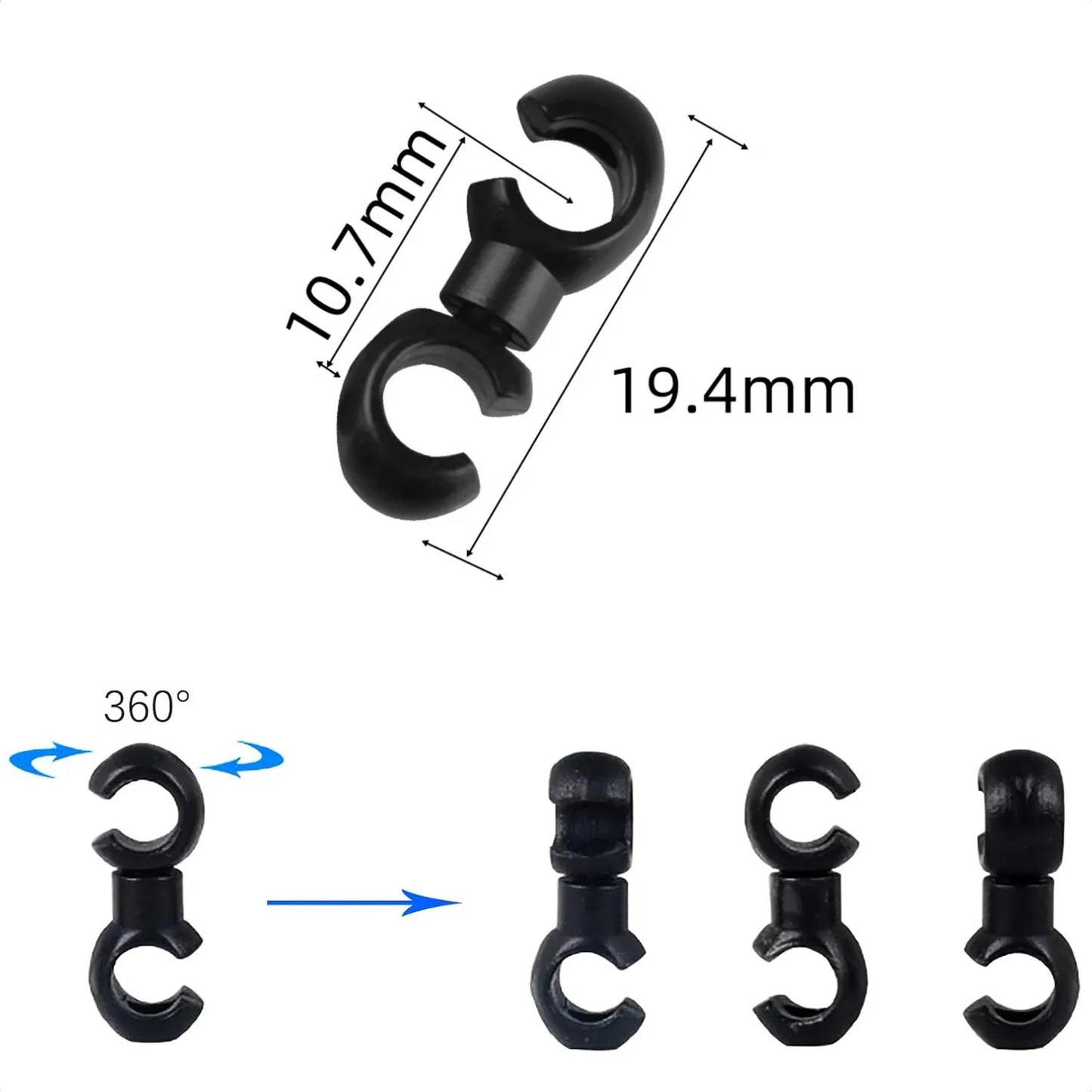 10pcs/set Bike Cross Line Clips Mountain Road Bicycle Brake Gear Cable