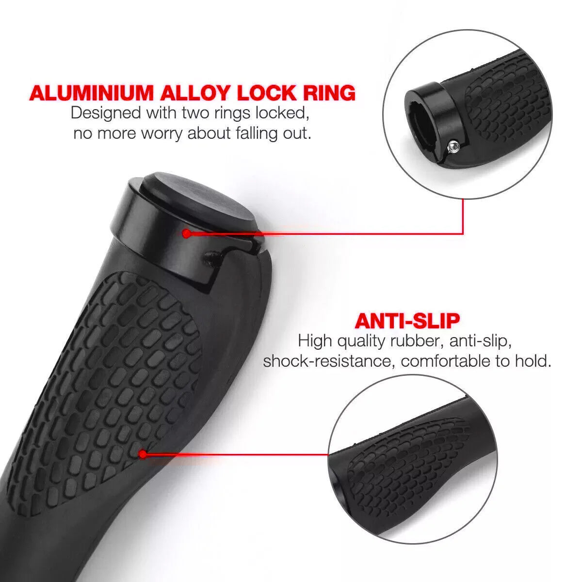 Bicycle Grips Ergonomic Handlebar Grips Hand Grips Bicycle Non-Slip