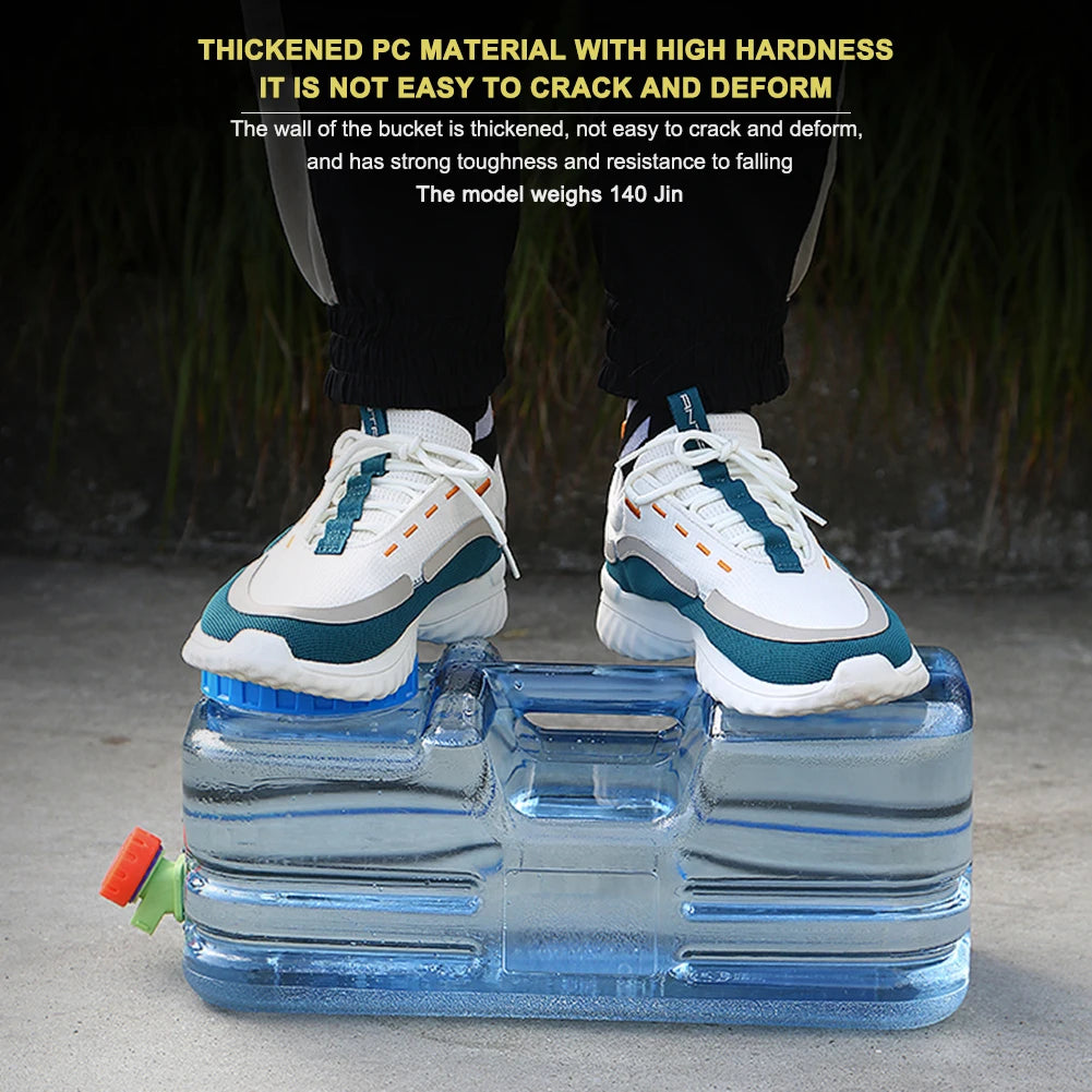 5.5L/10L Capacity Outdoor Water Bucket Portable Water Tank Container