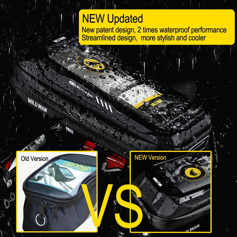 New Bike Phone Holder Bag Case Waterproof Cycling Bike Mount 6.9in